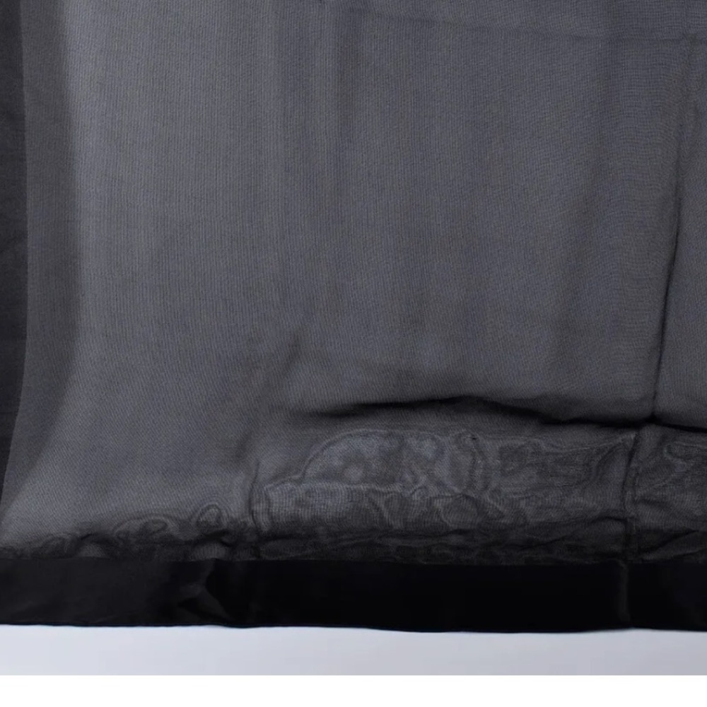 Christian Dior Scarf Bandana Silk 100% Black 88×88cm (35inches)Authentic - Picture 4 of 12